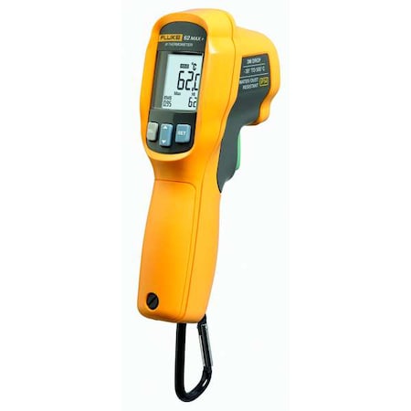 Fluke Infrared Thermometer, Dual Laser Laser Sighting Adjustable 0.10 to 1.00 FLUKE-62 MAX +