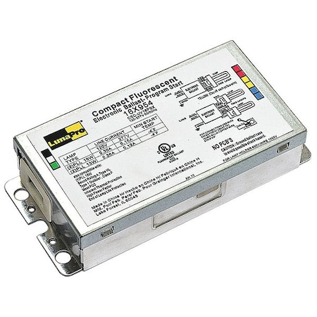 Zoro Select CFL Ballast, Electronic, 37W, 120 to 277V (Formerly LumaPro) 16X954