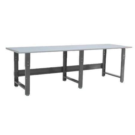 Benchpro Bolted Workbenches, ESD Laminate, 96" W, 30" to 36" Height, 1600 lb., Straight RD3096