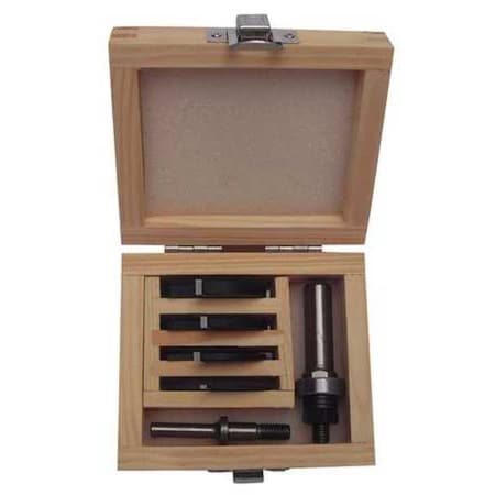 Zoro Select Router Bit Set, Slot Cutter, 1/4S, 6 Pc 16Y601