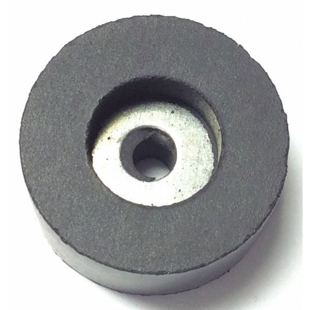 Zoro Select Bumper, Rubber, Black, 3/8"H x 3/8"W, PK.25 2941W-017