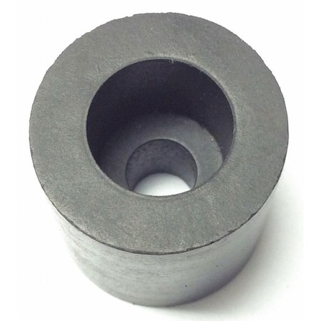 Zoro Select Bumper, Rubber, Black, 13/16"H x 13/16"W, PK.10 2986-017