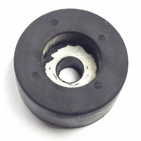 Zoro Select Bumper, Rubber, Black, 1/2"H x 1/2"W, PK.10 425W-017U