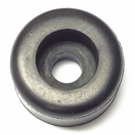 Zoro Select Bumper, Rubber, Black, 9/16"H x 9/16"W, PK.10 59-017