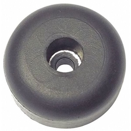 Zoro Select Bumper, Rubber, Black, 1/2"H x 1/2"W, PK.10 638W-017