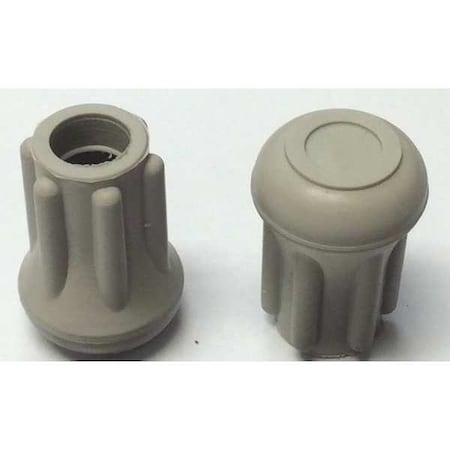 Zoro Select Protective Leg Tip, SlipOn, Rd, 33/64", PK10 LTB 15G