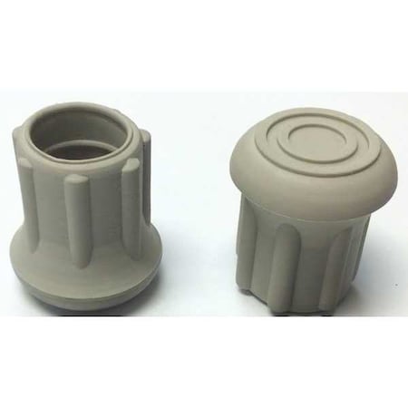 Zoro Select Protective Leg Tip, SlipOn, Rd, 47/64", PK25 LTB 18GN