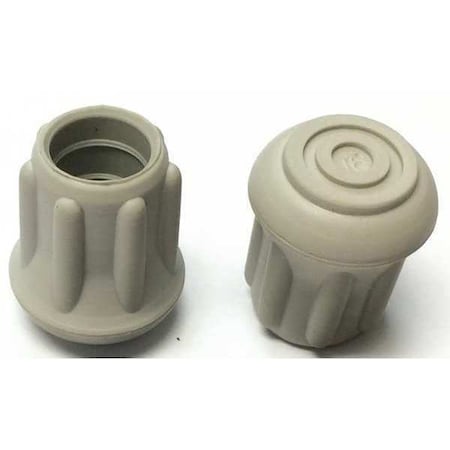 Zoro Select Protective Leg Tip, SlipOn, Rd, 31/64", PK25 LTB 16G