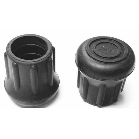 Zoro Select Protective Leg Tip, SlipOn, Rd, 31/32", PK10 LTB 20B/W