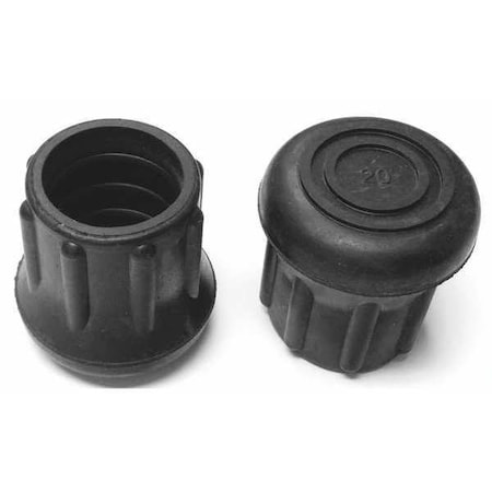 Zoro Select Protective Leg Tip, SlipOn, Rd, 31/32", PK10 LTB 20BN