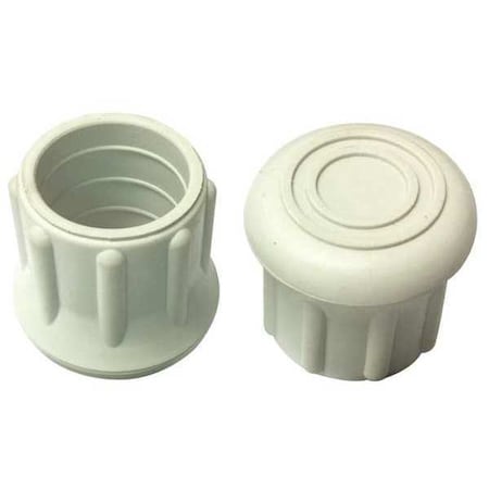 Zoro Select Protective Leg Tip, SlipOn, Rd, 31/32", PK10 LTB 20G/W