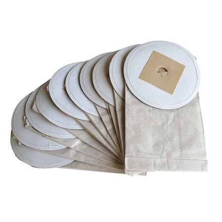 Metrovac Vacuum Bag, 2-ply, Disposable, 13.00Lx1.00Hx6.00W In., 10 PK 120-024989