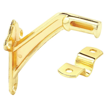 Primeline Tools Hand Rail Bracket, Brass Plated, Heavy Duty, PK2 MP11130