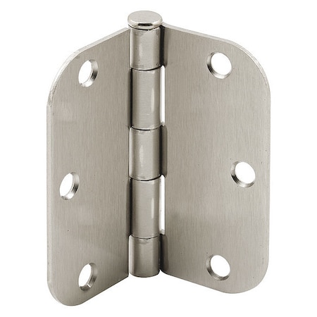 Primeline Tools Door and Butt Hinge, 1-3/4" Leaf W x 3-1/2" Leaf H, Satin Nickel MP11262