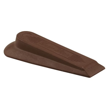 Primeline Tools Door Stop Wedge, 1 in. x 1 in. x 4-1/2 in., Rubber Construction, Brown, PK5 MP9210
