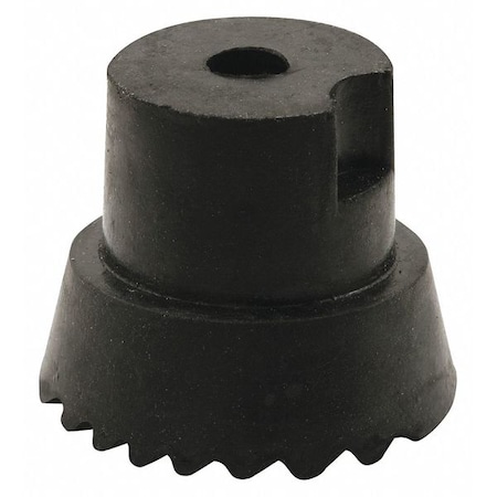Primeline Tools Door Holder Tip, 1 in. x 3/4 in., Rubber, Black, Includes Fasteners, PK10 MP4557