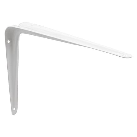 Primeline Tools Shelf Brackets, 5-in. x 6-in., Stamped Steel, White Enamel Finish (2 Pack) MP11412