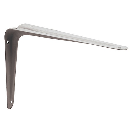 Primeline Tools Shelf Brackets, 6-in. x 8-in., Stamped Steel, White Enamel Finish, PK2 MP11413