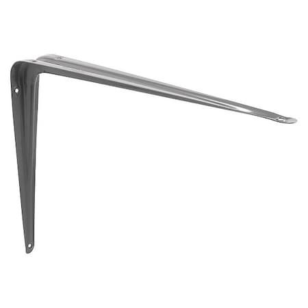 Primeline Tools Shelf Brackets, 12-in. x 14-in., Stamped Steel, Gray Enamel Finish, PK2 MP11415