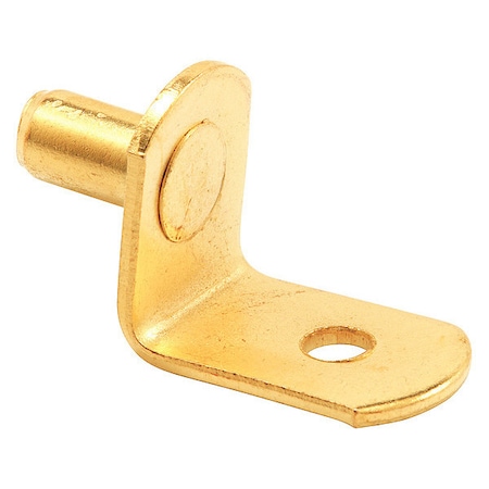 Primeline Tools Shelf Support Pegs, 1/4 in., Steel Construction, Brass (25 Pack) MP9054-25