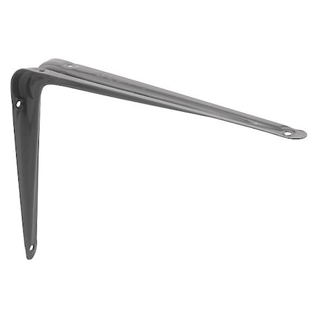 Primeline Tools Shelf Brackets, 8-in. x 10-in., Stamped Steel, Gray Enamel Finish , PK2 MP11285