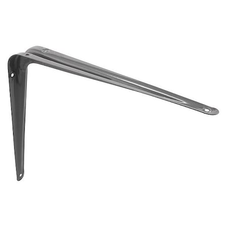 Primeline Tools Shelf Brackets, 10-in. x 12-in., Stamped Steel, Gray Enamel Finish, PK2 MP11287