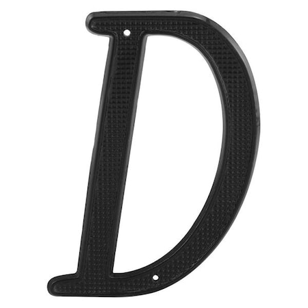 Primeline Tools 4 in. House Letter D, Diecast, Black Finish (1 Pair) MP4109