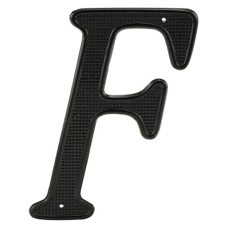 Primeline Tools 4 in. House Letter F, Diecast, Black Finish (1 Pair) MP4248