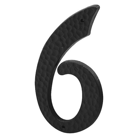 Primeline Tools 3 in. House Number 6 or 9, Plastic, Black with Nails, PK2 MP5037