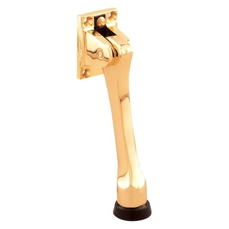 Primeline Tools Door Holder, 4-3/4 in. Drop Down, Heavy Duty Diecast, Brass Plated (Single Pack) MP4572