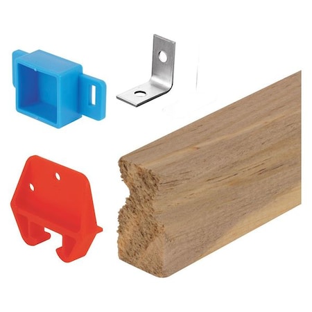 Primeline Tools Wood Drawer Track Repair Kit, 24 in., Wood/Plastic/Steel Components (1 Kit) MP7144