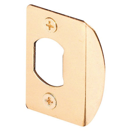Primeline Tools Standard Latch Strike, 1-5/8 in., Steel, Brass Plated Finish, PK2 MP2232-2