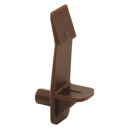 Primeline Tools Self-Locking Shelf Support Peg with 3/4 in. Shelf, 1/4 in., Brown, PK100 MP9117-100