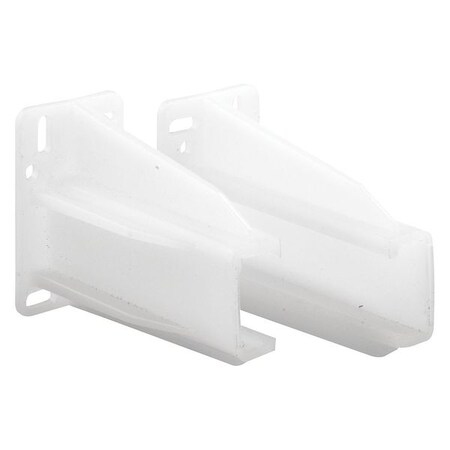 Primeline Tools Drawer Track Back Plate, 5/16 in. x 7/8 in., Plastic, White (1 Set), PR MP7227