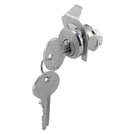 Primeline Tools Mail Box Lock, 5 Pin, Counter Clockwise, Cutler, Nickel, NA14 Keyway (Single Pack) MP4318