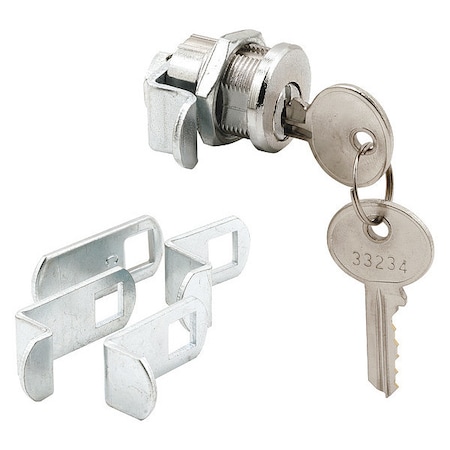 Primeline Tools Mail Box Lock, 5-Cam, 5-Pin, 13/16 in. Threaded, Counter-Clockwise (Single Pack) MP4945