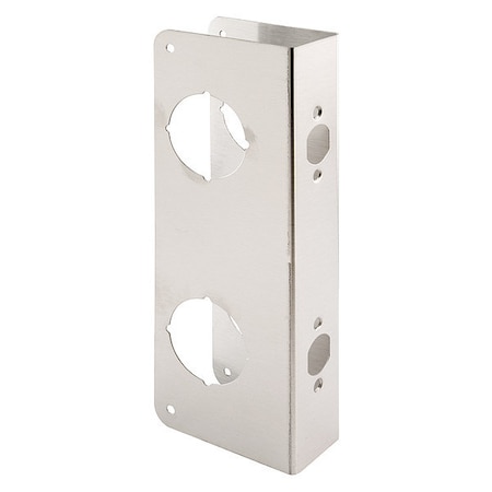 Primeline Tools Lock and Door Reinforcer, 1-3/4 In. x 2-3/8 In., Stainless Steel, Natural Finish (Single Pack) MP9459