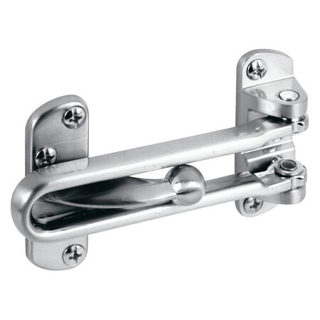 Primeline Tools Swing Bar Lock, 3-7/8 in. Bar Length, Diecast Zinc, Satin Nickel (Single Pack) MP10308
