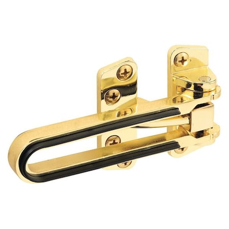 Primeline Tools Swing Bar Lock, Features Rubber Bumper, Diecast Zinc, Brass Plated (Single Pack) MP4742
