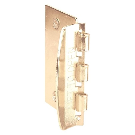 Primeline Tools Privacy Flip-Action Door Lock, 1-3/8 in. x 2-3/4 in., Stamped Steel, Brass Plated (1 Pair) MP4015