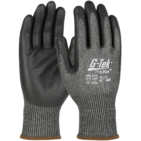 G-Tek Polykor Cut Resistant Glove, Cut Level A7 , Nitrile , Foam , L 12 PK 16-373/L