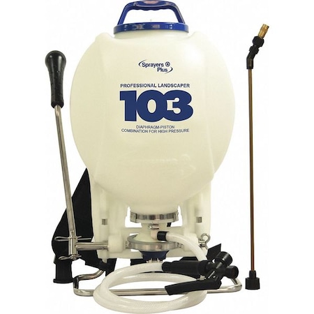 Sprayers Plus 4 gal High Pressure Diaphram  Backpack Sprayer, 51 in L Hose 103