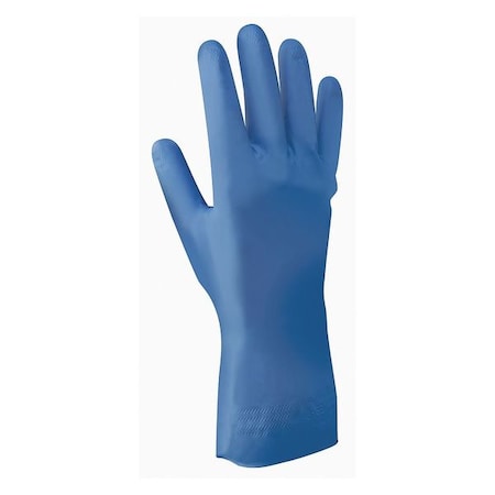 Showa 707D Chemical Resistant Gloves, Nitrile, 12 in L, 9 mil, Blue, XXL, 1 PR 707D-11-V