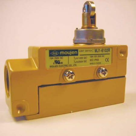 Moujen Heavy Duty Limit Switch, Plunger, Roller, SPDT MJ1-6102R