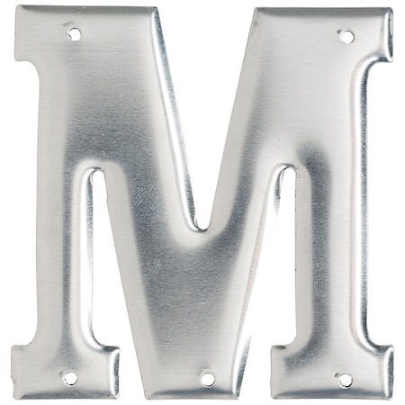 Brady Letter, Aluminum, Roman, 3 in. H, M, PK10 1600-M