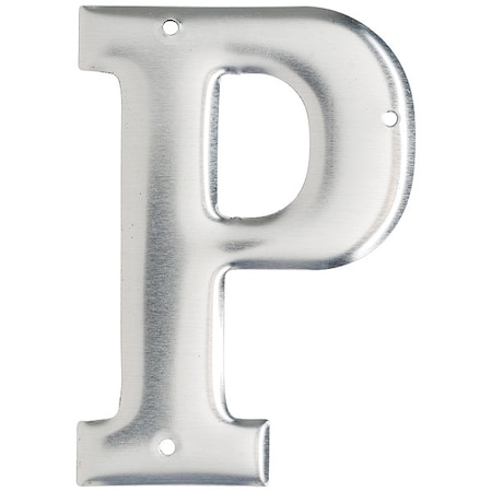 Brady Letter, Aluminum, Roman, 3 in. H, P, PK10 1600-P
