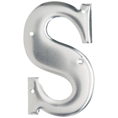 Brady Letter, Aluminum, Roman, 3 in. H, S, PK10 1600-S