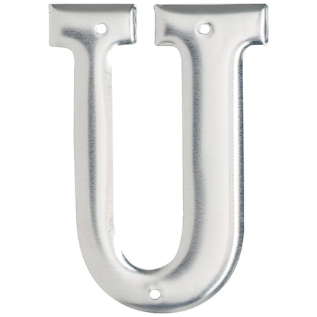 Brady Letter, Aluminum, Roman, 3 in. H, U, PK10 1600-U