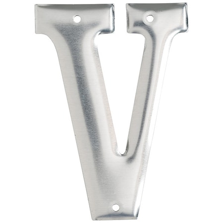 Brady Letter, Aluminum, Roman, 3 in. H, V, PK10 1600-V