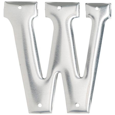 Brady Letter, Aluminum, Roman, 3 in. H, W, PK10 1600-W